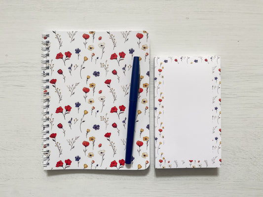 Poppy Daydream Lined Notebook, 5.5x7.25"