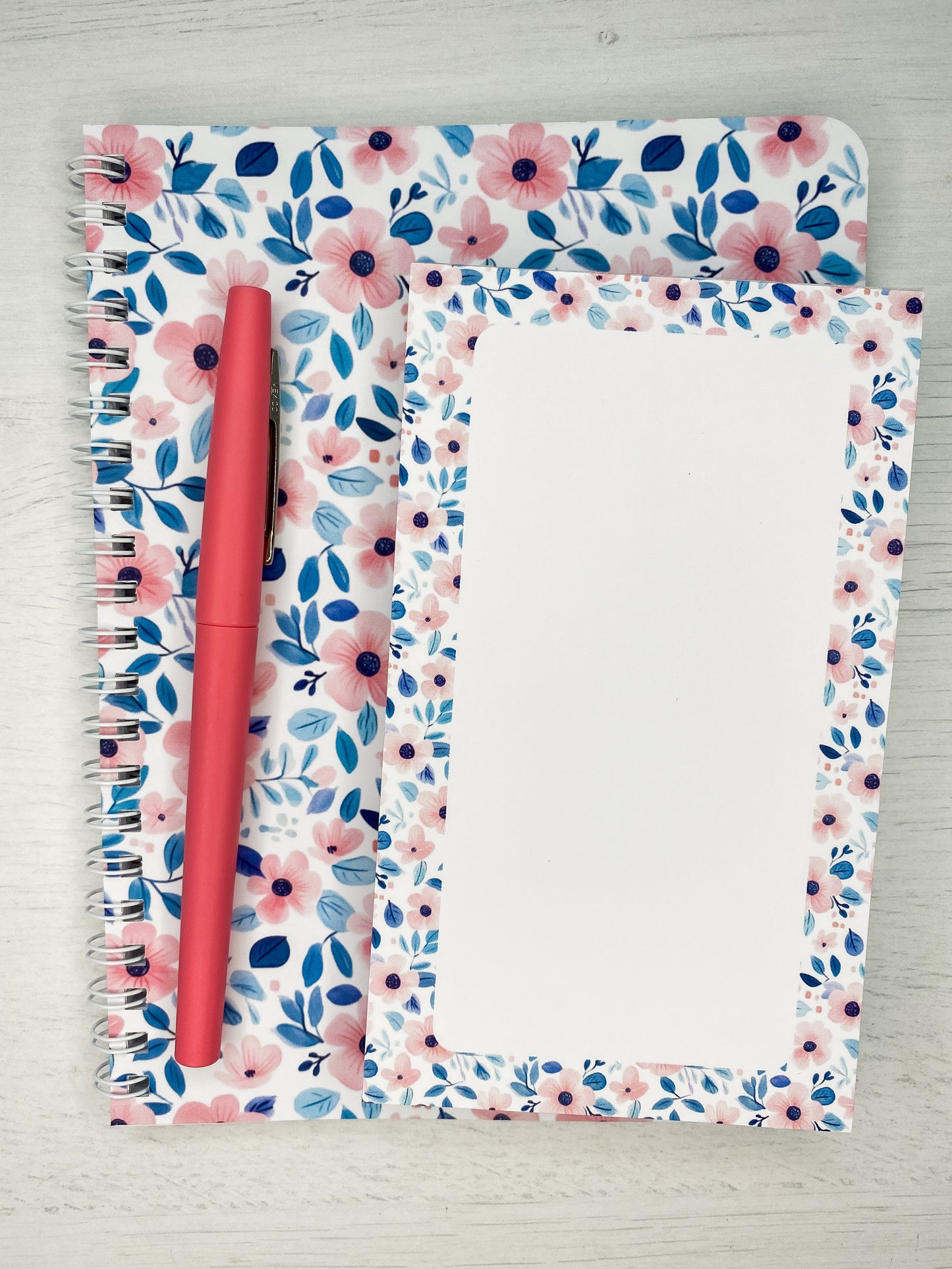 Cotton Candy Florals Notepad, 3.4x5.75”